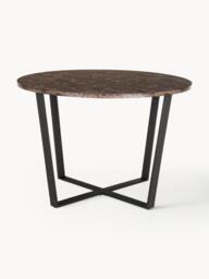 Round Dining Table Amble with Marble Look Table Top, Ø 110 cm