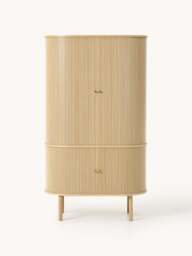 Compact Wardrobe Calary with Fluted Front - thumbnail 2