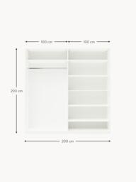 Modular Hinged Door Wardrobe Leon, 200 cm Wide, in various sizes - thumbnail 8