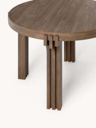 Round Oak Wood Dining Table Nolan, in various sizes - thumbnail 3