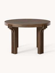 Round Oak Wood Dining Table Nolan, in various sizes - thumbnail 2