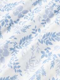 Leaf Print Pillowcase Pola in Linen-Cotton Blend with Flange - thumbnail 5