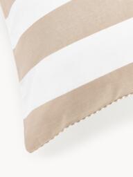 Striped Reversible Cotton Duvet Cover Lorena - thumbnail 6