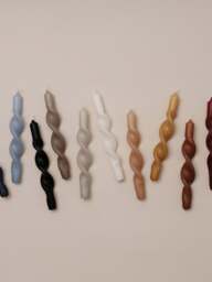 Handcrafted Tapered Candles Twist, Set of 2 - thumbnail 2