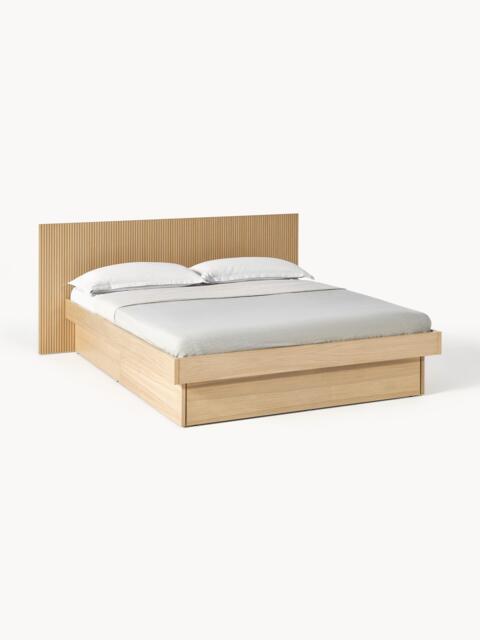 Wooden Bed Sato with Drawers and Headboard - image 1