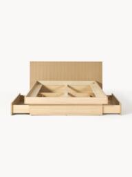 Wooden Bed Sato with Drawers and Headboard - thumbnail 3