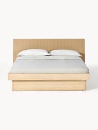 Wooden Bed Sato with Drawers and Headboard - thumbnail 4