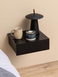 Wall-Mounted Bedside Table Avignon with Drawer - thumbnail 2