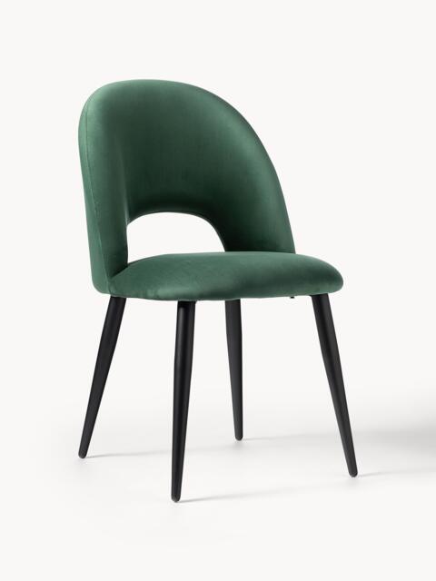 Upholstered Velvet Chair Rachel - image 1
