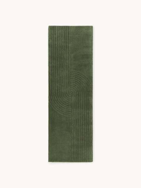 High-Low Wool Runner Mason, Hand-Tufted - image 1