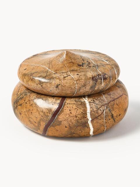 Marble Jewellery Box Meringue with Lid - image 1