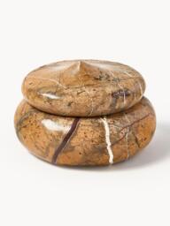 Marble Jewellery Box Meringue with Lid - thumbnail 1