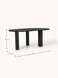 Organic-Shaped Oak Wood Dining Table Naruto, in various sizes - thumbnail 9