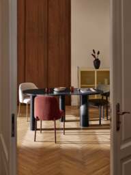 Organic-Shaped Oak Wood Dining Table Naruto, in various sizes - thumbnail 6