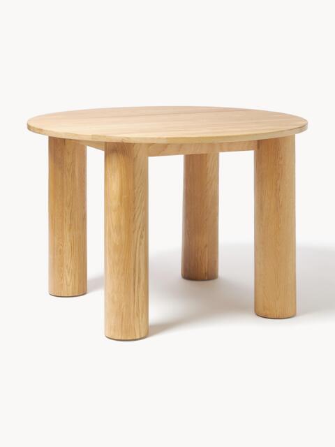 Round Oak Wood Dining Table Ohana, Ø 120 cm - image 1