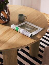 Round Oak Wood Dining Table Ohana, Ø 120 cm - thumbnail 7