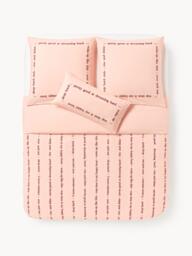 Cotton Percale Duvet Cover Roya with Embroidered Lettering - thumbnail 2