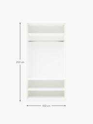Modular Hinged Door Wardrobe Charlotte, 100 cm Wide, in various sizes - thumbnail 8