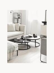 Round Mango Wood Coffee Tables Andrew, Set of 2 - thumbnail 8