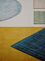Round Hand-Woven Viscose Rug Jane - thumbnail 2