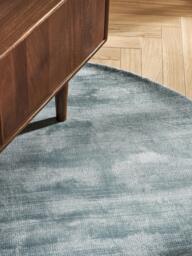 Round Hand-Woven Viscose Rug Jane - thumbnail 8