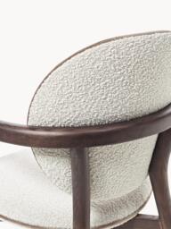 Wooden Dining Chair Maia with Bouclé Upholstery - thumbnail 7