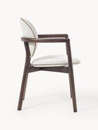 Wooden Dining Chair Maia with Bouclé Upholstery - thumbnail 3