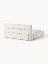 Upholstered Bouclé Bed Tayla with Storage Space - thumbnail 6