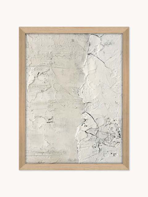 Hand-Painted Canvas Art White Surface - image 1