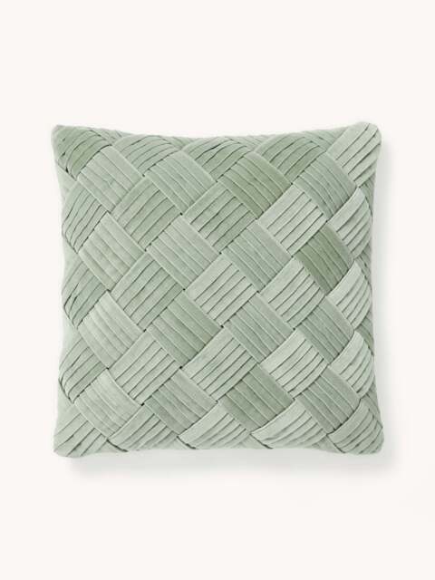 Velvet Cushion Cover Sina with Woven Pattern - image 1