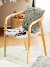Velvet Cushion Cover Sina with Woven Pattern - thumbnail 3