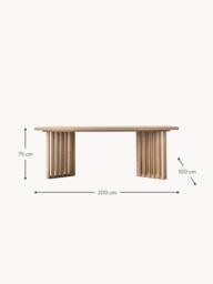 Wooden Dining Table Okayama, 200 X 100 cm - thumbnail 4