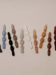 Handcrafted Tapered Candles Twist, Set of 2 - thumbnail 3