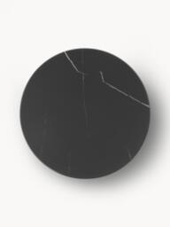 Round Side Table Antigua with Marble Effect Glass Top - thumbnail 4