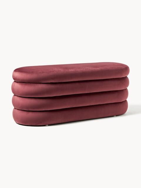 Velvet Upholstered Bench Alto with Storage Space - image 1