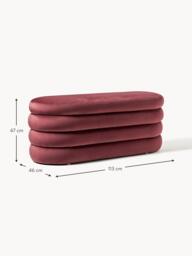 Velvet Upholstered Bench Alto with Storage Space - thumbnail 9