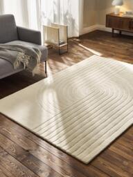 High-Low Wool Rug Mason, Hand-Tufted - thumbnail 7