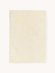 High-Low Wool Rug Mason, Hand-Tufted