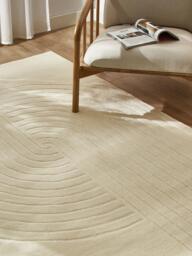 High-Low Wool Rug Mason, Hand-Tufted - thumbnail 6