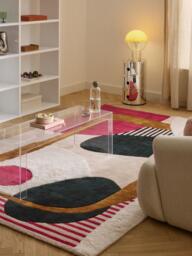 High-Low Wool Rug Rosco, Hand-Tufted - thumbnail 2