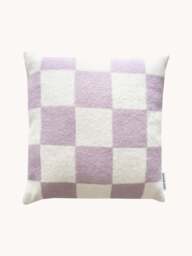 Wool Cushion Cover Level Up with Checked Pattern - thumbnail 1
