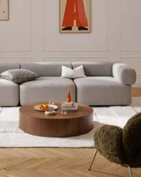 XL Round Wooden Coffee Table Dan - thumbnail 7