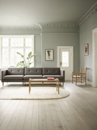 Handwoven Oak Wood Armchair J82 - thumbnail 5