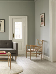 Handwoven Oak Wood Armchair J82 - thumbnail 2