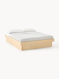 Wooden Bed Sato with Drawers