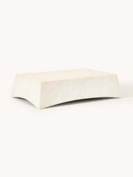 In- & Outdoor Coffee Table Mohi with Travertine Effect, W 120 cm - thumbnail 1