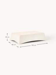 In- & Outdoor Coffee Table Mohi with Travertine Effect, W 120 cm - thumbnail 6