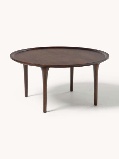 Round Mango Wood Coffee Table Jeani - image 1