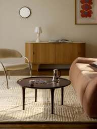 Round Mango Wood Coffee Table Jeani - thumbnail 6