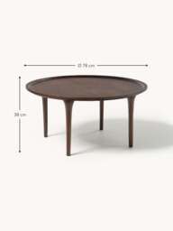 Round Mango Wood Coffee Table Jeani - thumbnail 7